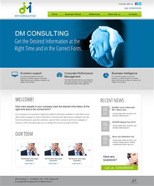 Diseño Wordpress por Chikki para DM Consulting S.r.l. | Diseño #4636555