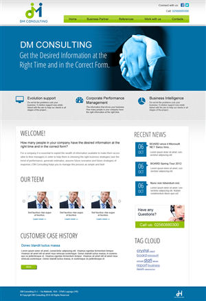 Diseño Wordpress por Chikki para DM Consulting S.r.l. | Diseño: #4655222