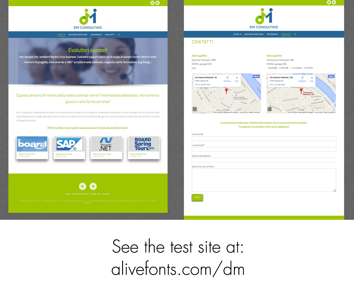 WordPress-Design von Allen Mercer für DM Consulting S.r.l. | Design #4648118