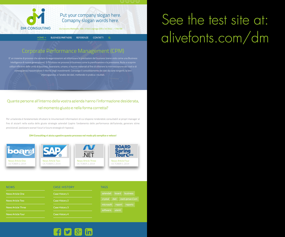 Diseño Wordpress por Allen Mercer para DM Consulting S.r.l. | Diseño: #4654675