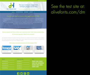 Diseño Wordpress por Allen Mercer para DM Consulting S.r.l. | Diseño: #4654675
