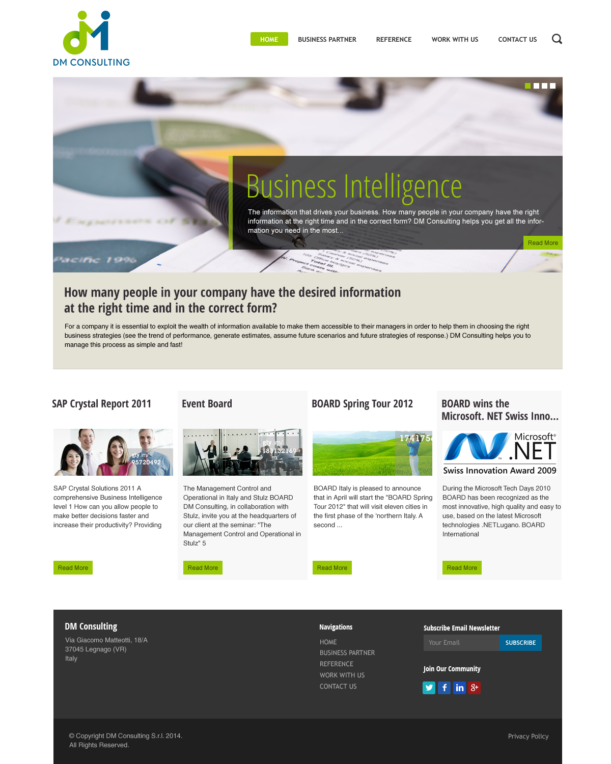 Diseño Wordpress por bedesign para DM Consulting S.r.l. | Diseño #4643907