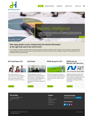 Diseño Wordpress por bedesign para DM Consulting S.r.l. | Diseño: #4643907