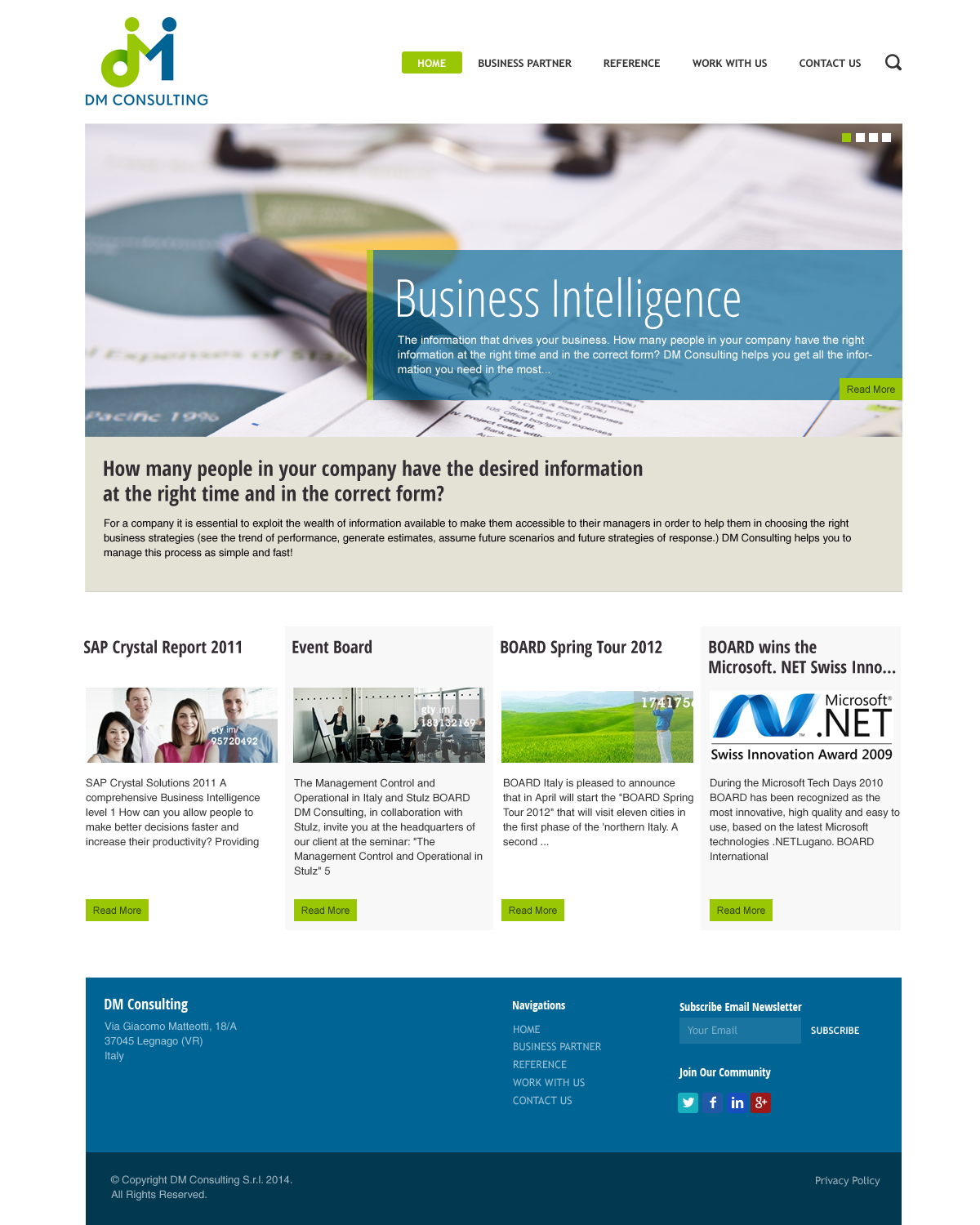 Design Wordpress par bedesign pour DM Consulting S.r.l. | Design #4656889