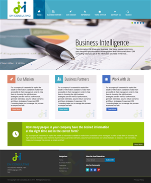 Diseño Wordpress por bedesign para DM Consulting S.r.l. | Diseño #4663999