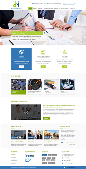 Diseño Wordpress por Creative Usha para DM Consulting S.r.l. | Diseño: #4657871