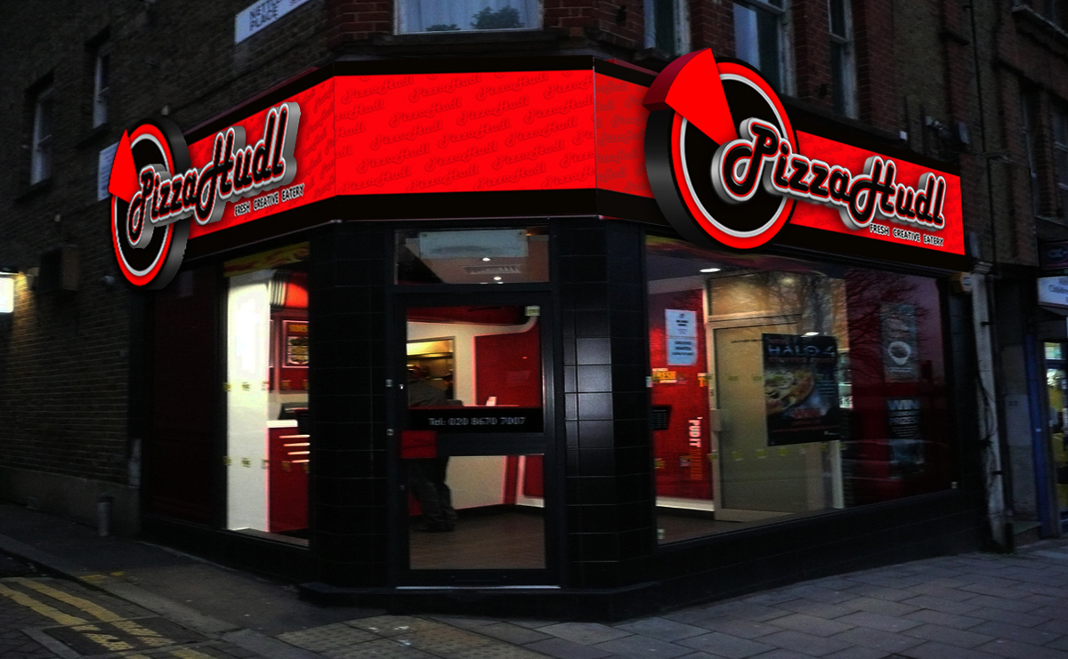 Signage Design by Allan Poe for PizzaHudl | Design #4564218