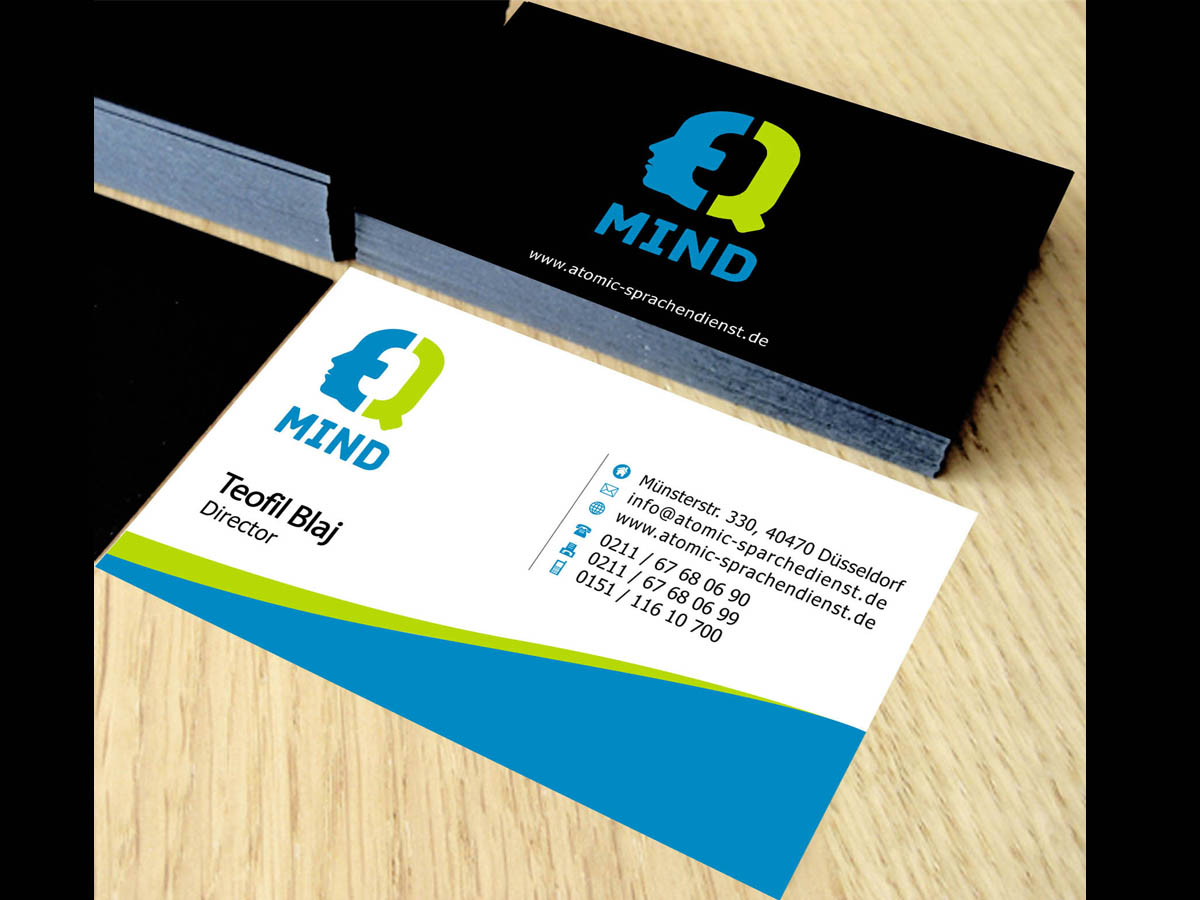 Business Card Design by Khaled for this project | Design #1301305