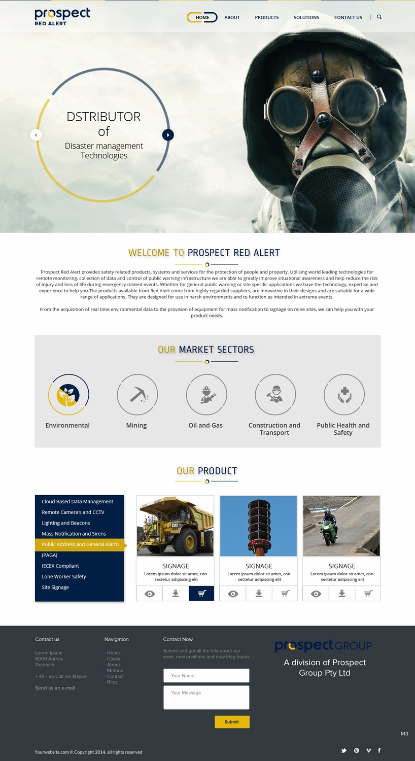 Wordpress Design by pb for Mine Signs | Design #4653366