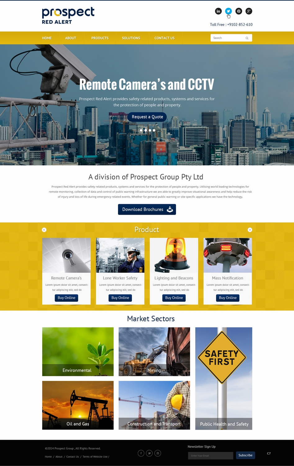 Wordpress Design by pb for Mine Signs | Design #4663425