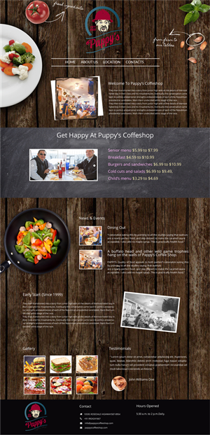 Pappys Coffee Shop Website | Web Design by Advent Innovative