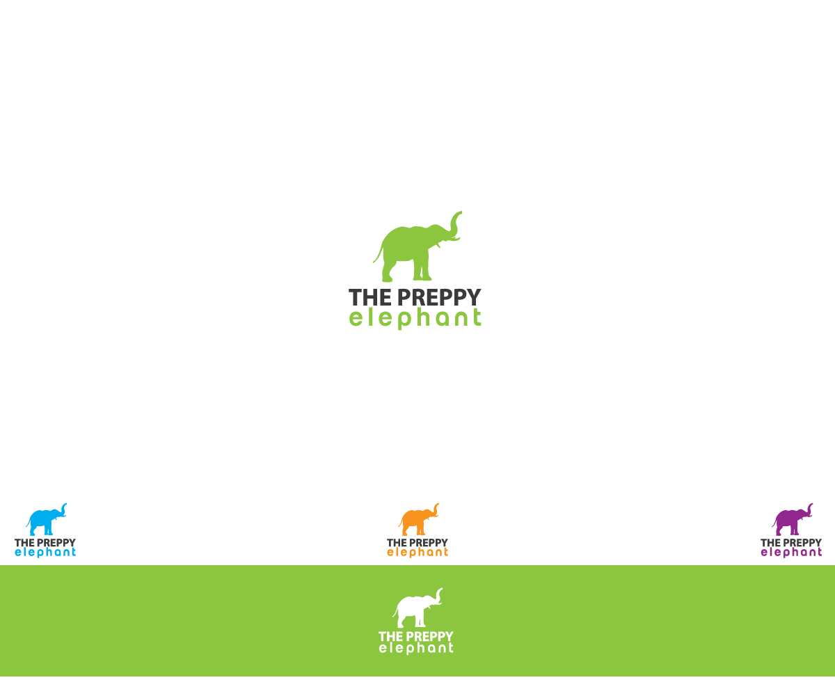 Logo Design by AdnaNe for The Preppy Elephant | Design #4587104