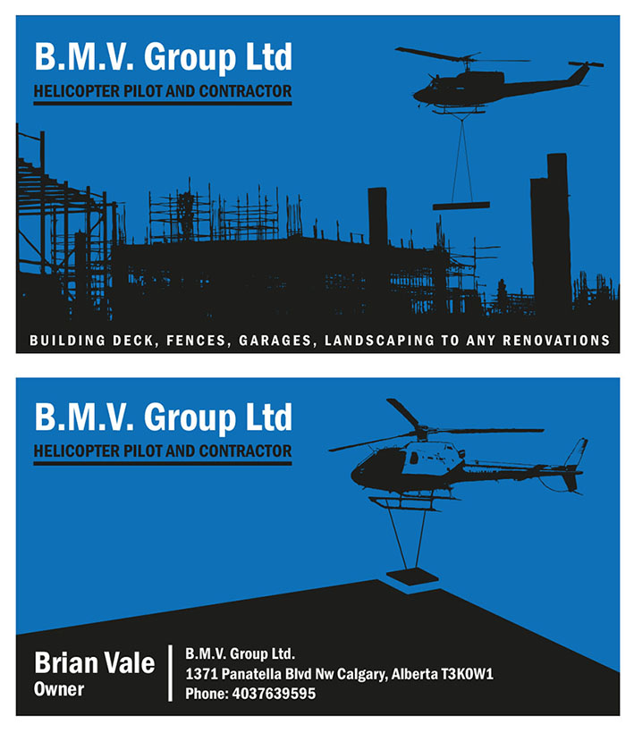 Diseño de Tarjeta de Presentación por mcky//design para B.M.V. Group Ltd. | Diseño #4577564
