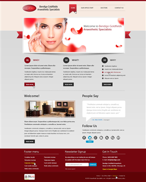 Web-Design von Daniel Matusiak für Bendigo Goldfields Anaesthetic Specialists | Design: #1356285