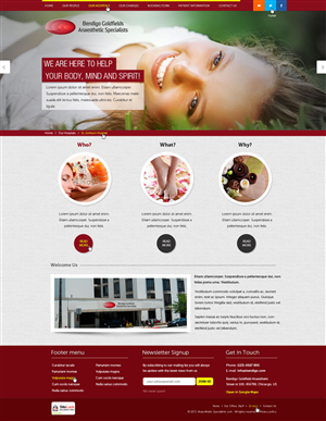 Web-Design von Daniel Matusiak für Bendigo Goldfields Anaesthetic Specialists | Design: #1359613