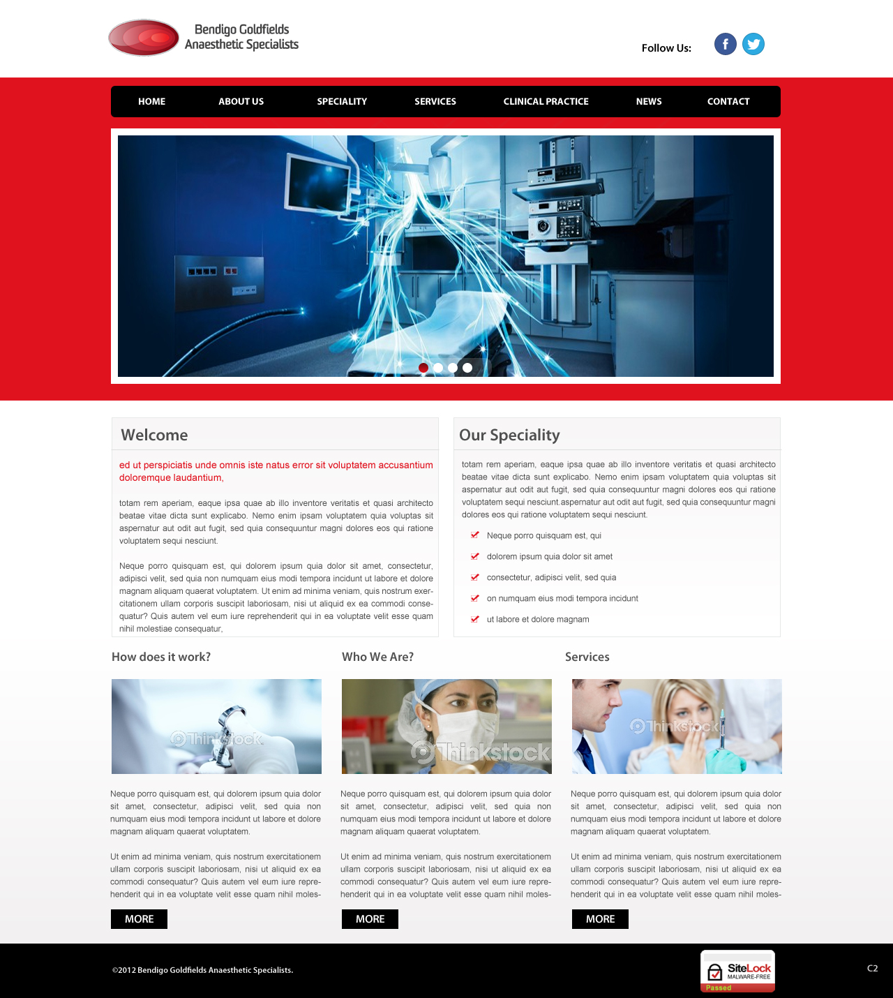Web-Design von pb für Bendigo Goldfields Anaesthetic Specialists | Design #1334021