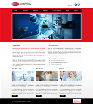 Web-Design von pb für Bendigo Goldfields Anaesthetic Specialists | Design: #1334021