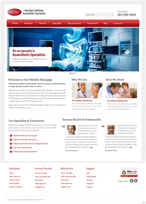 Web-Design von pb für Bendigo Goldfields Anaesthetic Specialists | Design: #1334024