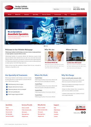 Web-Design von pb für Bendigo Goldfields Anaesthetic Specialists | Design: #1336272