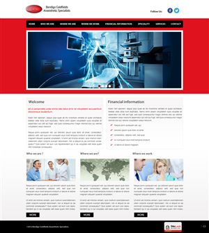 Web-Design von pb für Bendigo Goldfields Anaesthetic Specialists | Design: #1339431