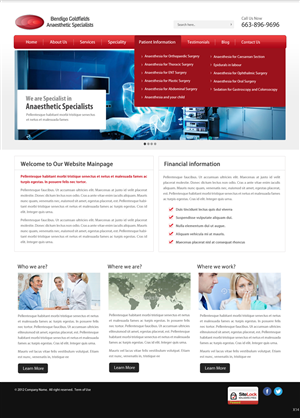 Web-Design von pb für Bendigo Goldfields Anaesthetic Specialists | Design: #1378264