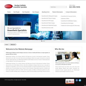 Web-Design von pb für Bendigo Goldfields Anaesthetic Specialists | Design: #1382174