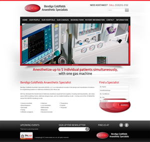 Web-Design von TechWise für Bendigo Goldfields Anaesthetic Specialists | Design: #1367631