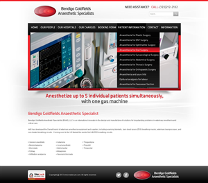 Web-Design von TechWise für Bendigo Goldfields Anaesthetic Specialists | Design: #1382294