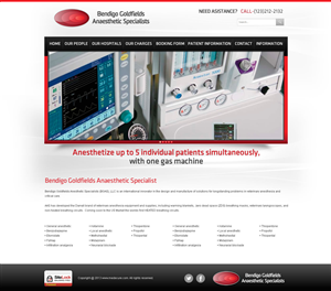 Web-Design von TechWise für Bendigo Goldfields Anaesthetic Specialists | Design: #1382297
