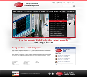 Web-Design von TechWise für Bendigo Goldfields Anaesthetic Specialists | Design: #1386944