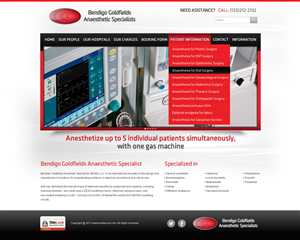 Web-Design von TechWise für Bendigo Goldfields Anaesthetic Specialists | Design: #1386945