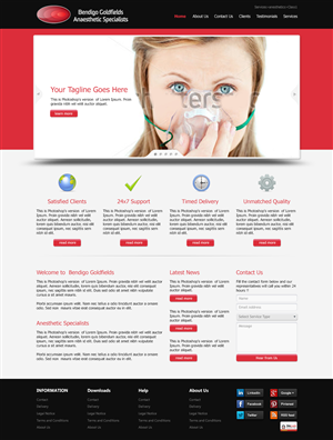 Web-Design von WirePaper für Bendigo Goldfields Anaesthetic Specialists | Design: #1347672