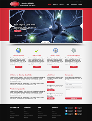 Web-Design von WirePaper für Bendigo Goldfields Anaesthetic Specialists | Design: #1347685