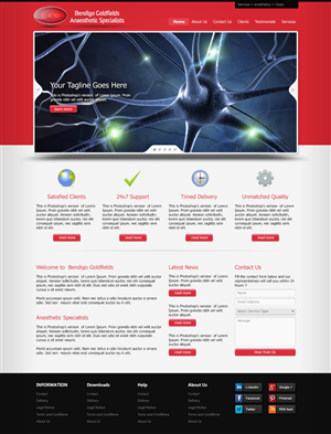 Web-Design von WirePaper für Bendigo Goldfields Anaesthetic Specialists | Design: #1357297