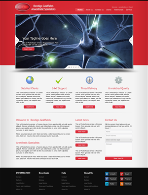 Web-Design von WirePaper für Bendigo Goldfields Anaesthetic Specialists | Design: #1357298