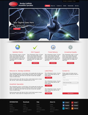 Web-Design von WirePaper für Bendigo Goldfields Anaesthetic Specialists | Design: #1357305