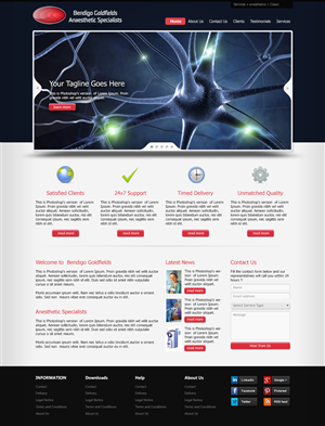 Web-Design von WirePaper für Bendigo Goldfields Anaesthetic Specialists | Design: #1357321