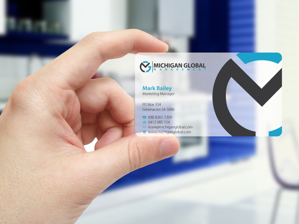 Visitenkarten-Design von Nila für Michigan global | Design #1296848