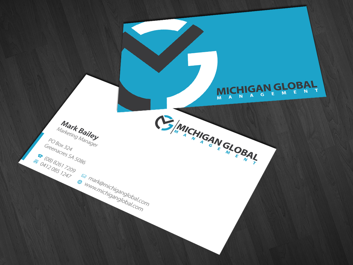 Visitenkarten-Design von Nila für Michigan global | Design #1296925