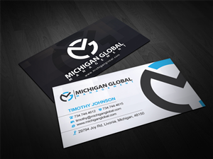 Visitenkarten-Design von diRtY.EMM für Michigan global | Design: #1293694