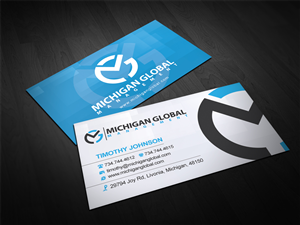 Visitenkarten-Design von diRtY.EMM für Michigan global | Design: #1293696