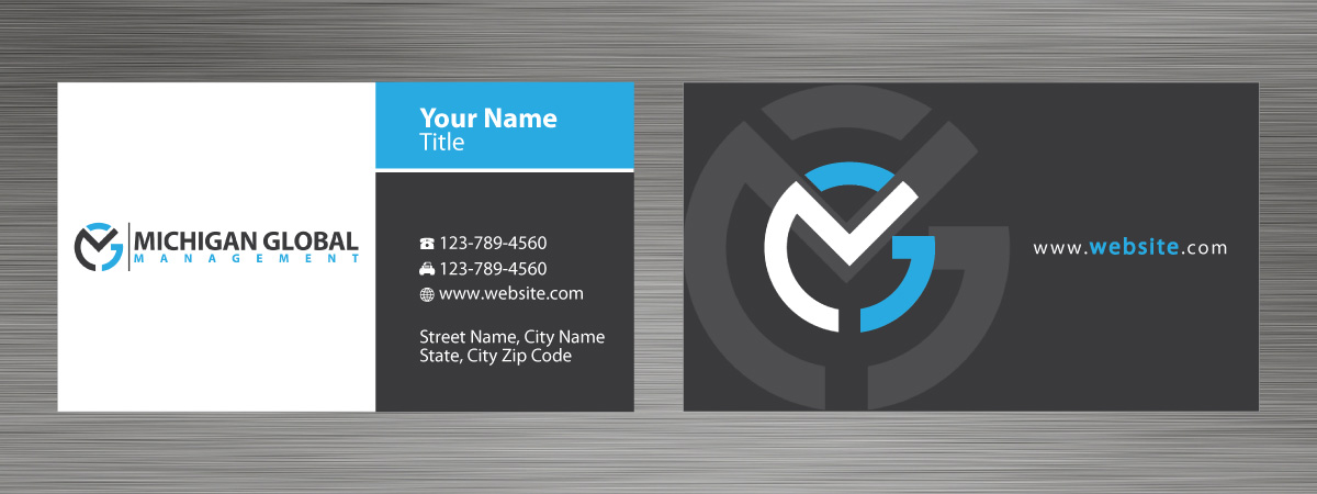 Visitenkarten-Design von Sbss für Michigan global | Design #1300010