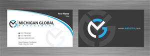 Visitenkarten-Design von Sbss für Michigan global | Design: #1300011
