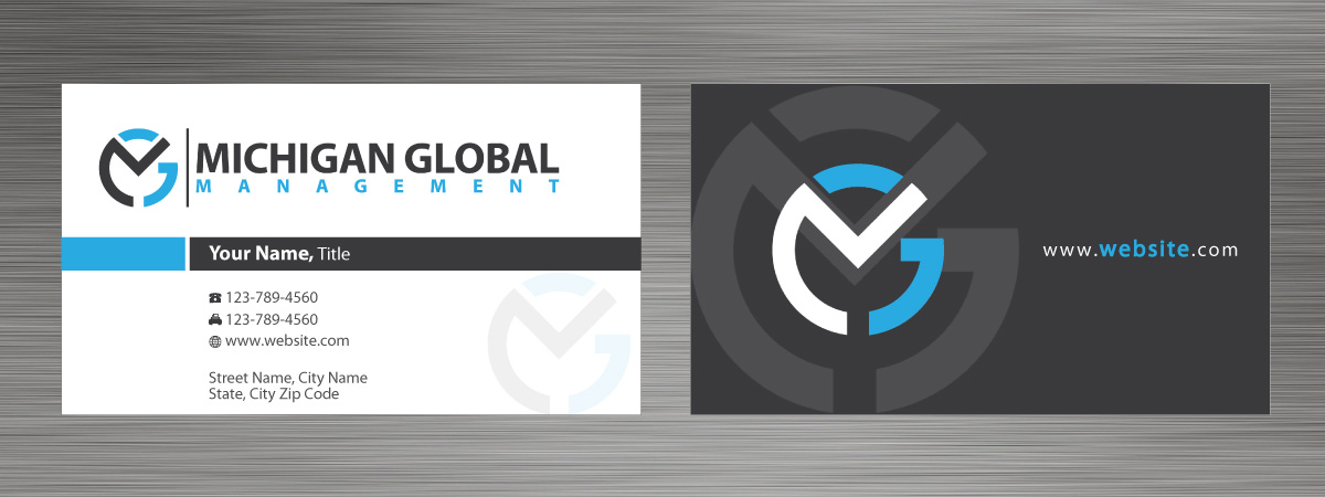 Visitenkarten-Design von Sbss für Michigan global | Design #1300015