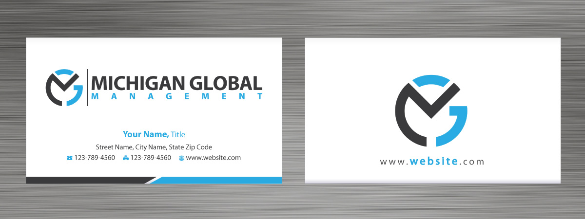 Visitenkarten-Design von Sbss für Michigan global | Design #1300021