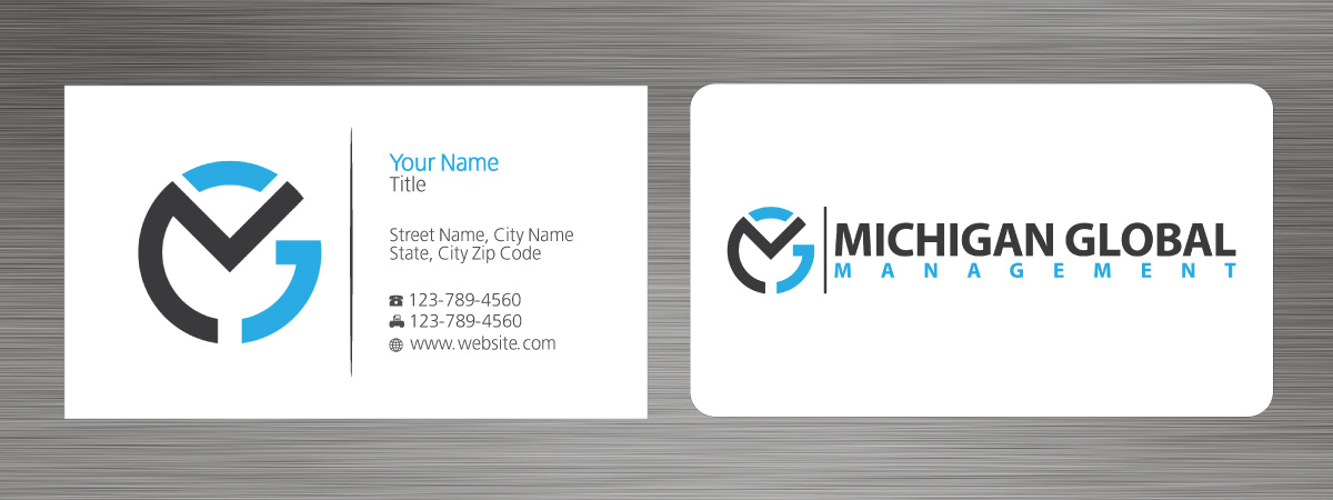 Visitenkarten-Design von Sbss für Michigan global | Design #1300032