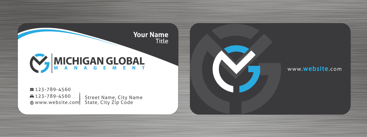 Visitenkarten-Design von Sbss für Michigan global | Design #1300034