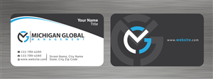 Visitenkarten-Design von Sbss für Michigan global | Design: #1300034