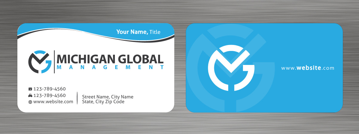 Visitenkarten-Design von Sbss für Michigan global | Design #1300035
