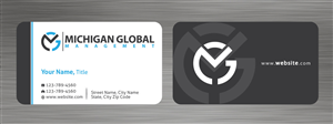 Visitenkarten-Design von Sbss für Michigan global | Design: #1300036